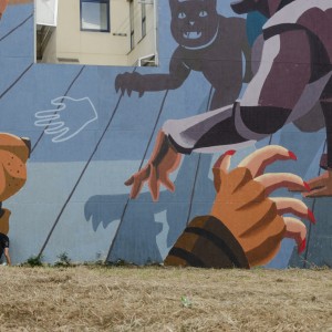 Disfraces de pandemia, vecinos vigilantes y una madre soltera - Mural de Franco Fasoli JAZ - FINAL
