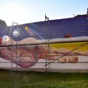 Mural de Tucho Díaz - KLK MANIN - WIP